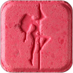Pink Pole Dance ecstasy pill (XTC) — MDMA 143mg — Zürich, Switzerland