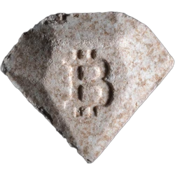 White Bitcoin pill — MDMA 145mg; MDEA* 0.7mg; Unknown — Luzern, Switzerland
