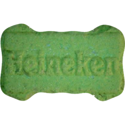Green Heineken ecstasy pill (XTC) — MDMA 110mg — Vienna, Austria