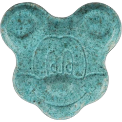 Blue Mickey Mouse ecstasy pill (XTC) — MDMA 202mg — Zürich, Switzerland