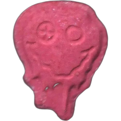 Pink Farru ecstasy pill (XTC) — MDMA 227mg — Barcelona, Spain