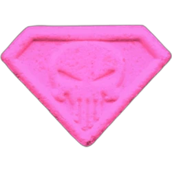 Pink Punisher ecstasy pill (XTC) — MDMA 148mg — Barcelona, Spain