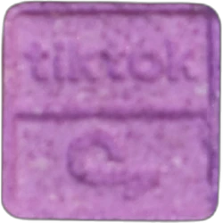 Purple TikTok ecstasy pill (XTC) — MDMA 214mg — Genf, Switzerland