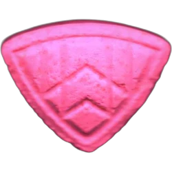 Pink Maybach ecstasy pill (XTC) — MDMA 148mg — Barcelona, Spain