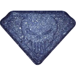 Blue Punisher ecstasy pill (XTC) — Caffeine 189mg — Vienna, Austria