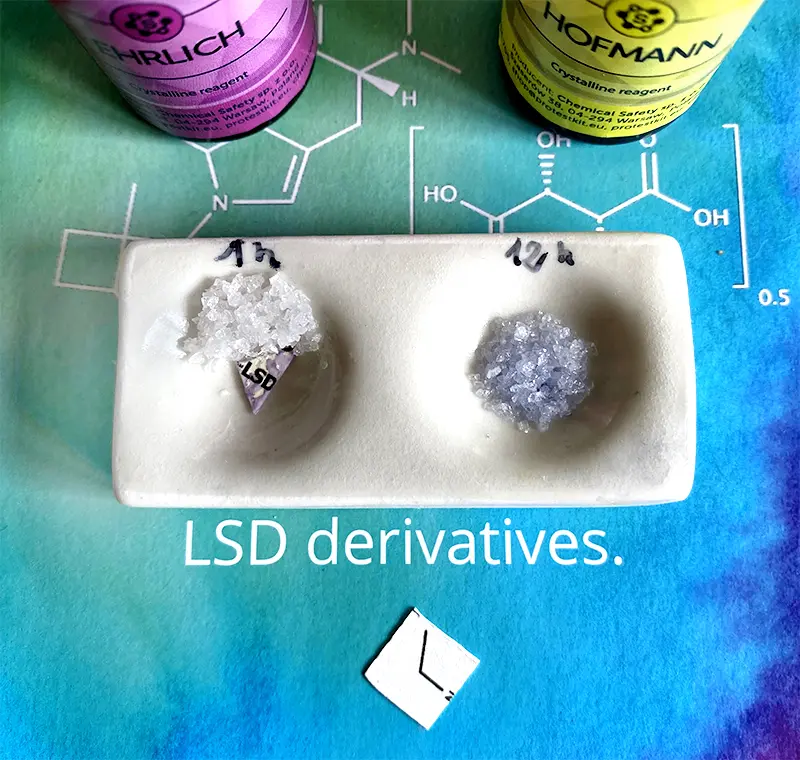 1D-LSD non attivato. Ehrlich e Hofmann, nessun cambiamento utile.
