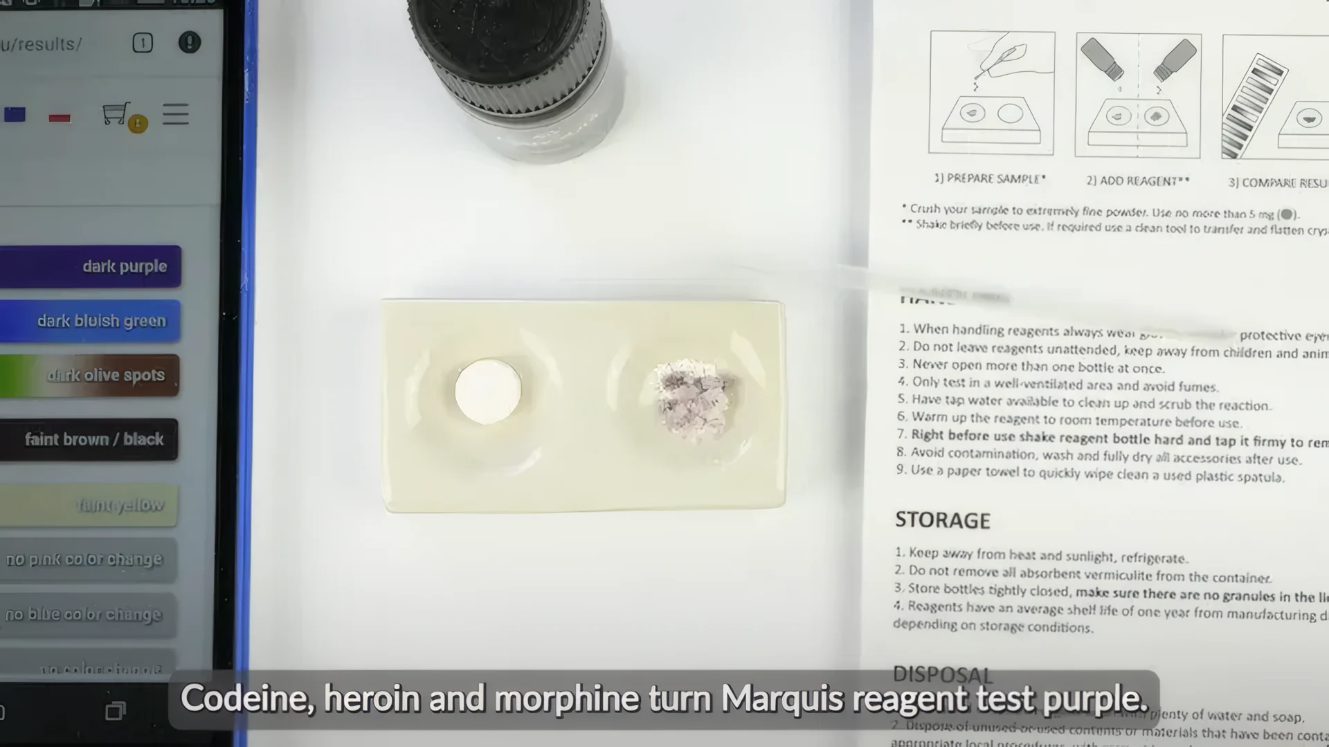 Marquis Reagent Test Instructions