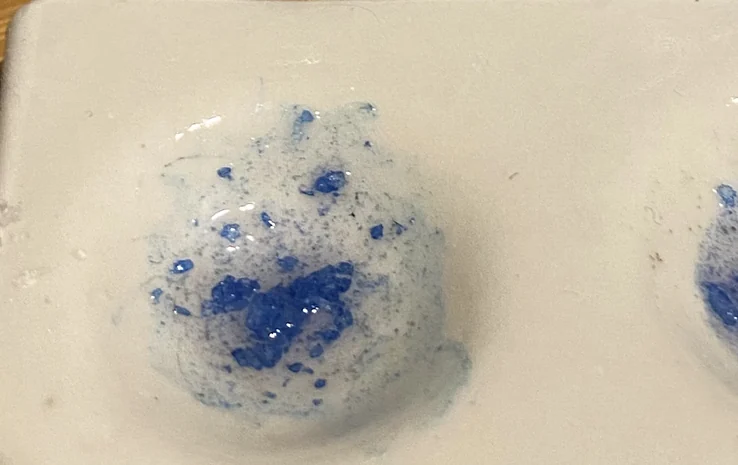Positive Scott reagent colour change